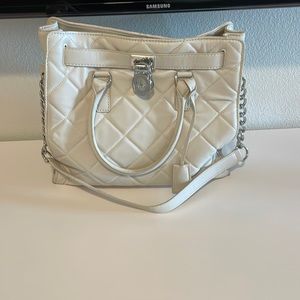 Used white/crème Michael Kors purse